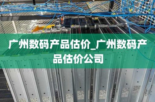 广州数码产品估价_广州数码产品估价公司